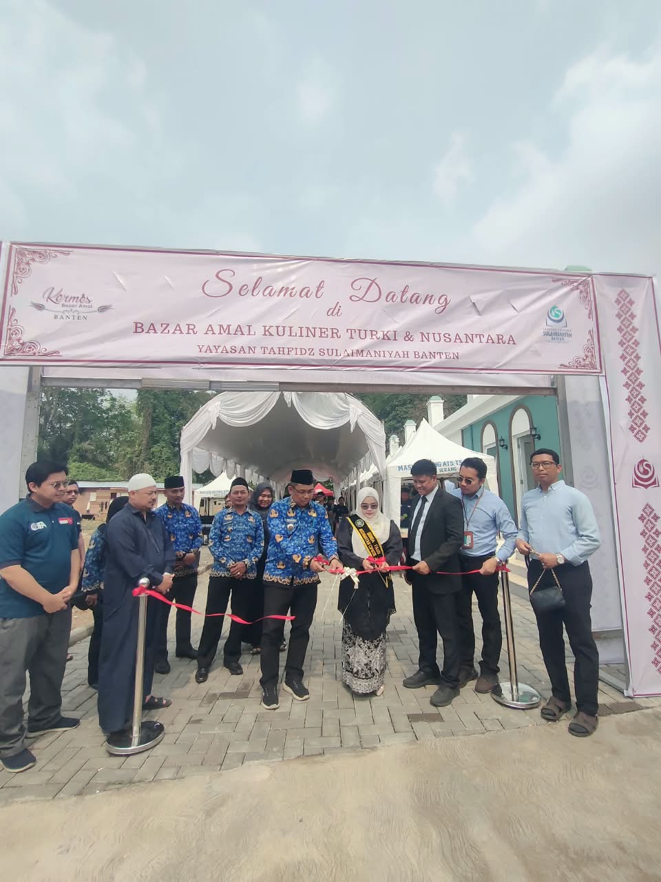 🌸 CAMAT CIPOCOK JAYA HADIRI PEMBUKAAN BAZAR AMAL KULINER TURKI & NUSANTARA 🌸