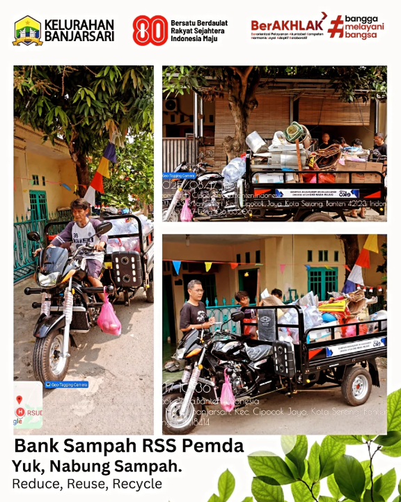 Melakukan monitoring bank sampah