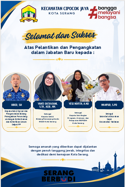 Selamat dan Sukses Atas Pelantikan Pegawai Kecamatan Dan Kelurahan