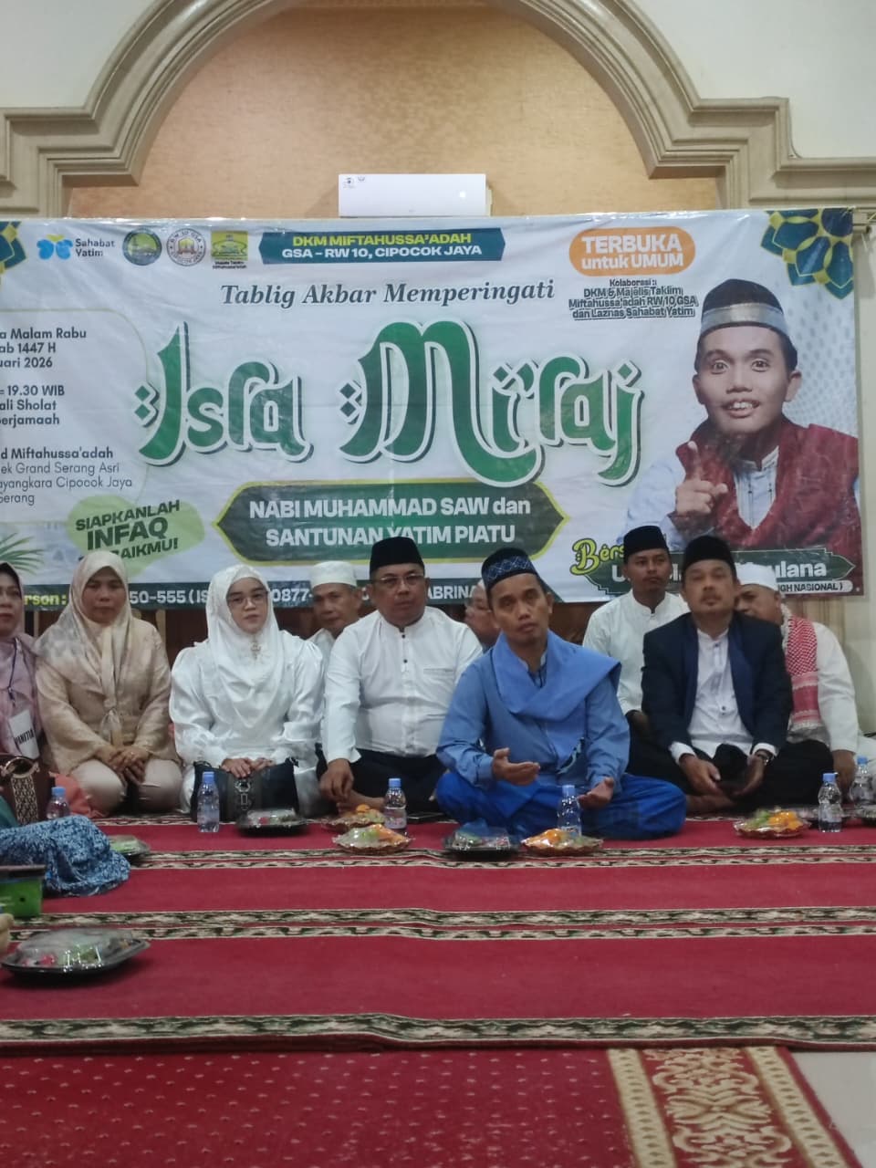 Peringatan Isra Mi’raj di Griya Serang Asri, Camat Baru Cipocok Jaya Hadiri dan Berikan Sambutan